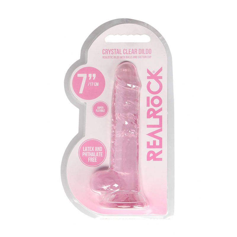 REALROCK 7'' Realistic Dildo With Balls -  17.8 cm Dong