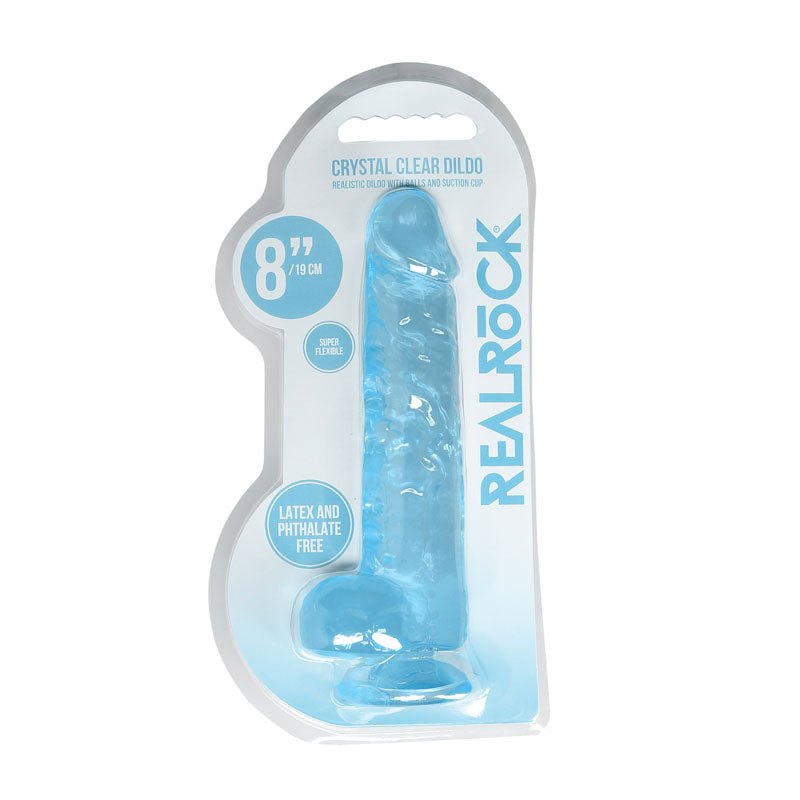 REALROCK 8'' Realistic Dildo With Balls -  20.3 cm Dong