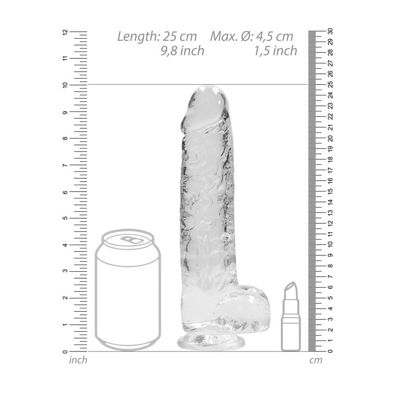 RealRock 9'' Realistic Dildo With Balls -  22.9 cm Dong