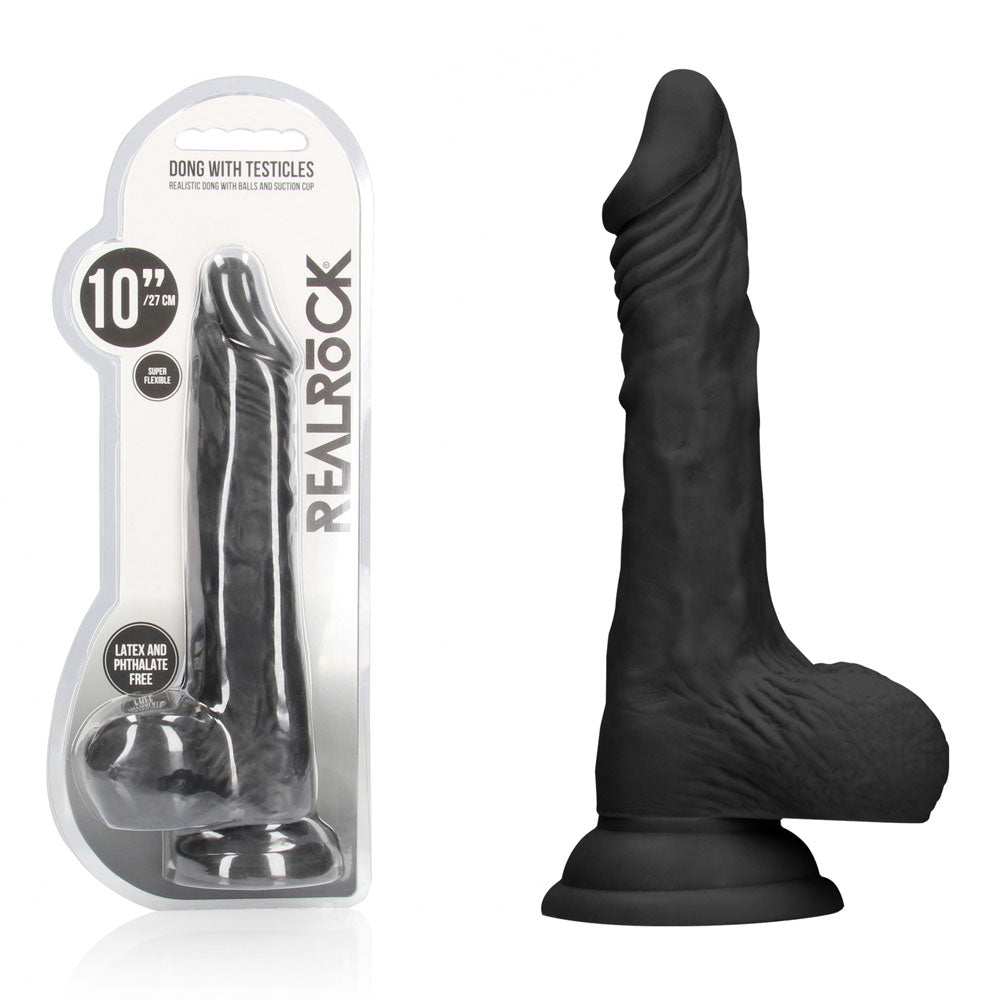 REALROCK 10'' Realistic Dong with Balls -  -  25.4 cm Dong