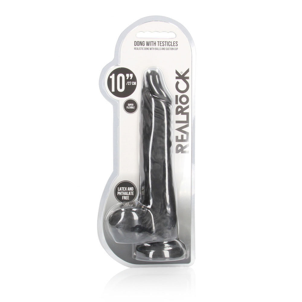 REALROCK 10'' Realistic Dong with Balls -  -  25.4 cm Dong