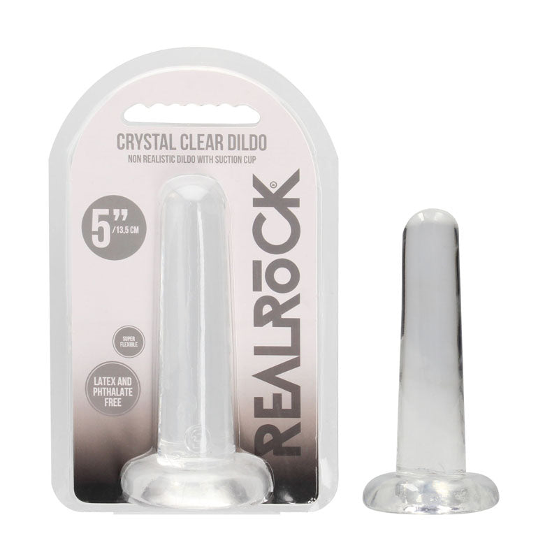 REALROCK Non Realistic Dildo With Suction Cup - 13.5 cm -  13.5 cm Dong