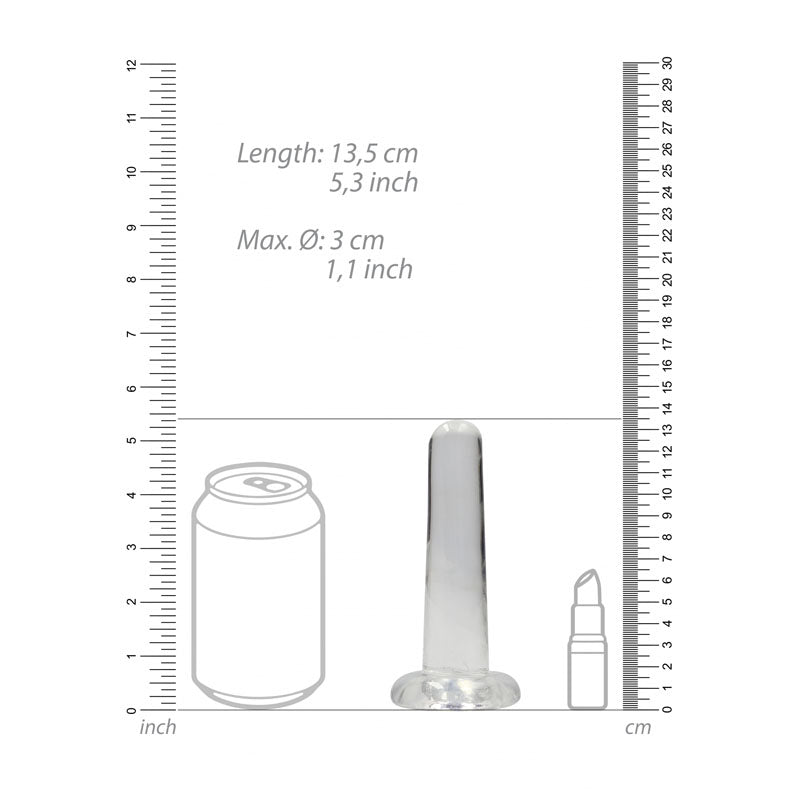REALROCK Non Realistic Dildo With Suction Cup - 13.5 cm -  13.5 cm Dong