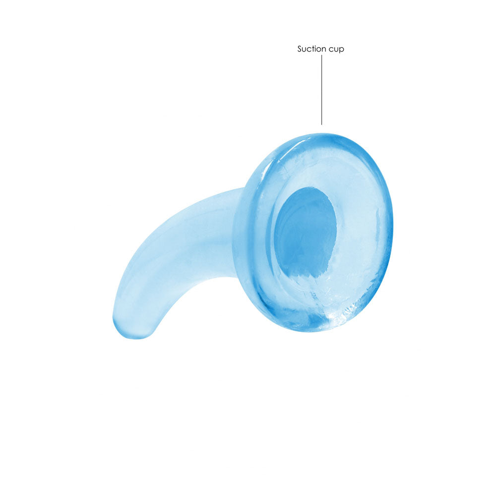 REALROCK Non Realistic Dildo With Suction Cup - 11.5 cm -  -  11.5 cm Curved Pegging Dong