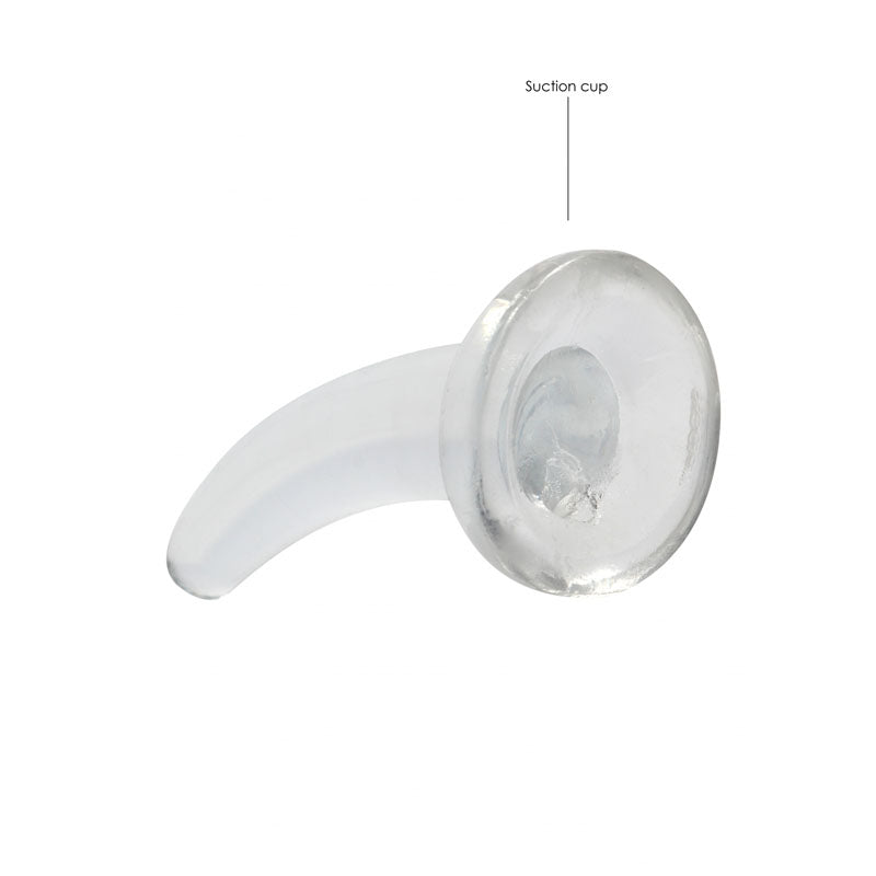 REALROCK Non Realistic Dildo With Suction Cup - 11.5 cm -  11.5 cm Curved Pegging Dong
