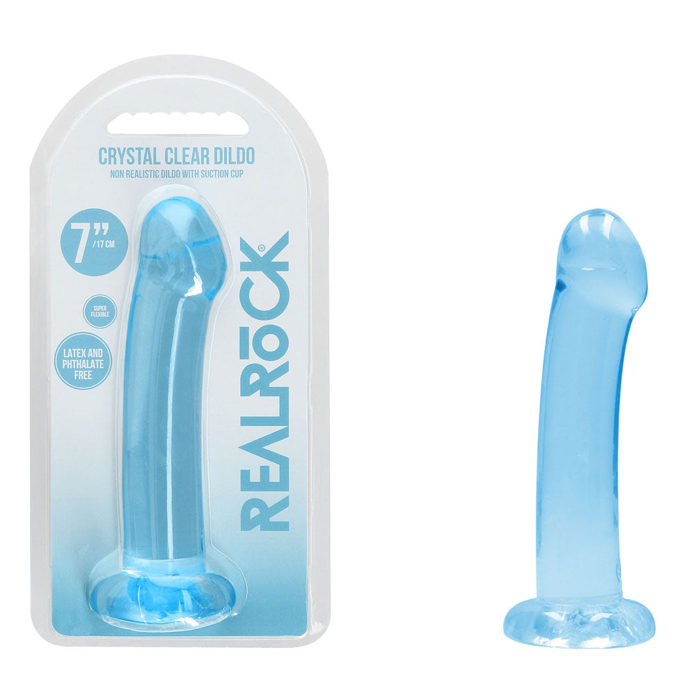 REALROCK Non Realistic Dildo With Suction Cup - 17 cm -  -  17 cm Dong