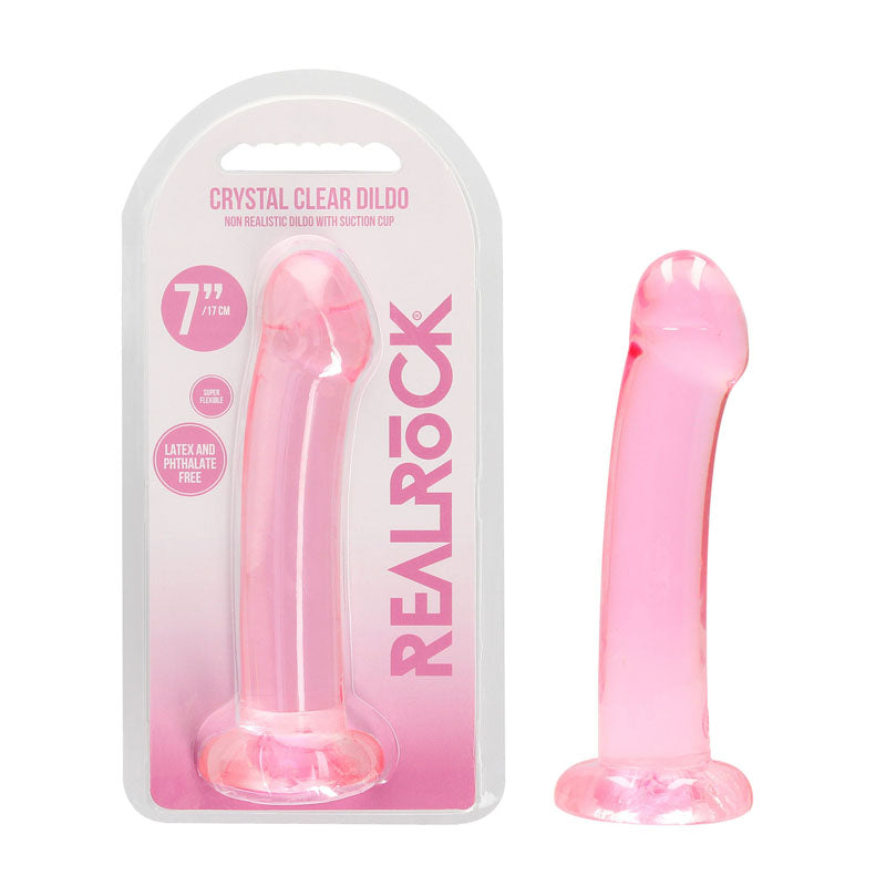 REALROCK Non Realistic Dildo With Suction Cup - 17 cm -  17 cm Dong