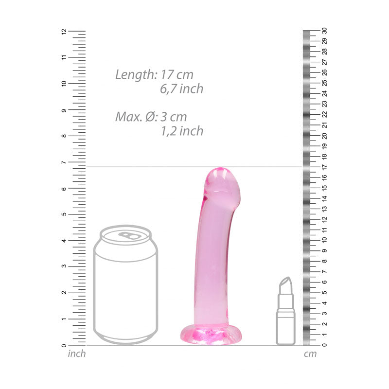 REALROCK Non Realistic Dildo With Suction Cup - 17 cm -  17 cm Dong