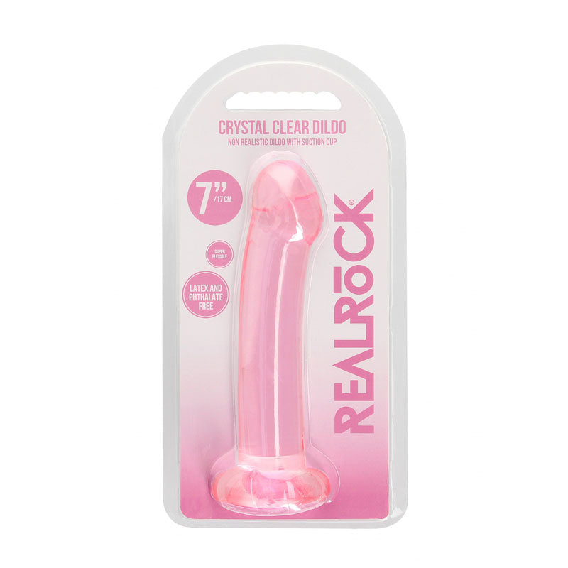 REALROCK Non Realistic Dildo With Suction Cup - 17 cm -  17 cm Dong