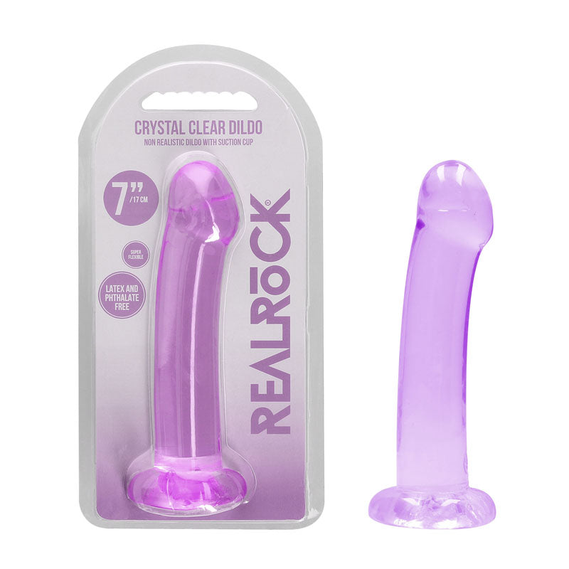 REALROCK Non Realistic Dildo With Suction Cup - 17 cm -  17 cm Dong