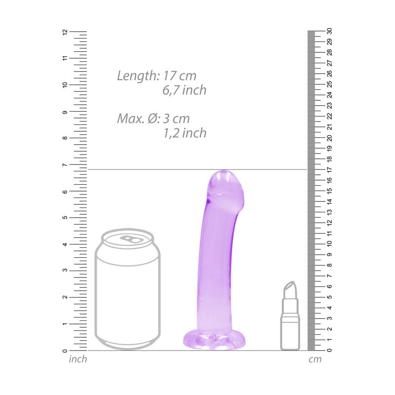 REALROCK Non Realistic Dildo With Suction Cup - 17 cm -  17 cm Dong