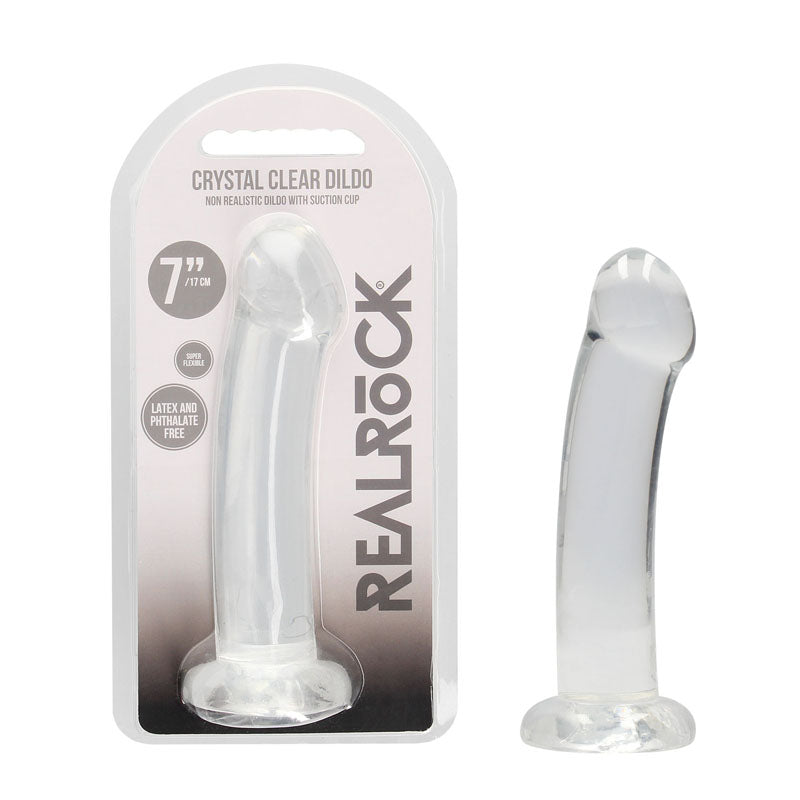REALROCK Non Realistic Dildo With Suction Cup - 17 cm -  17 cm Dong