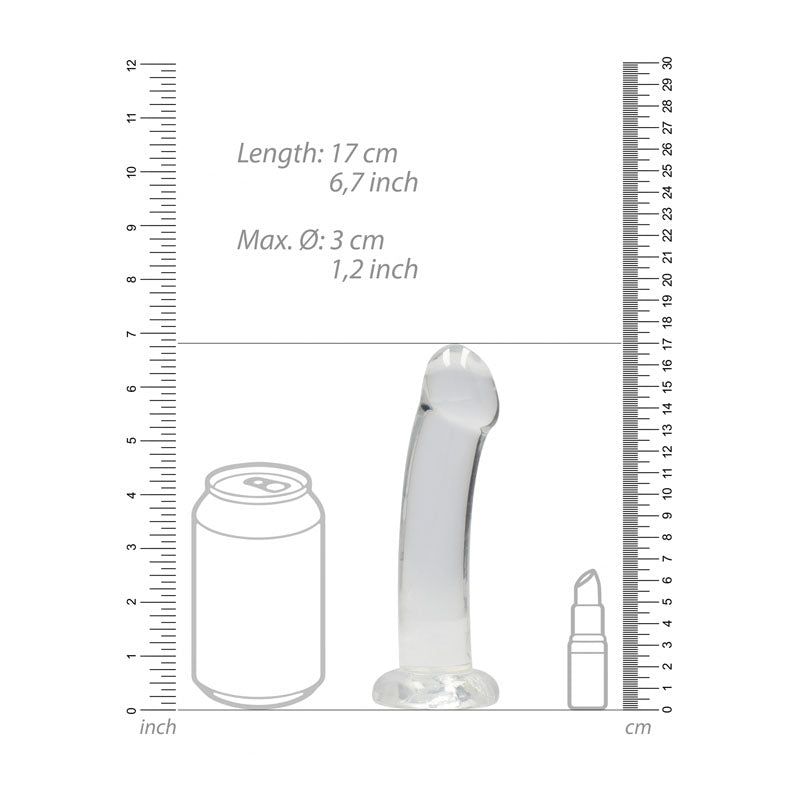 REALROCK Non Realistic Dildo With Suction Cup - 17 cm -  17 cm Dong