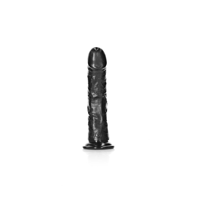 REALROCK Realistic Regular Curved Dildo with Suction Cup - 18 cm -  18 cm (7'') Dong