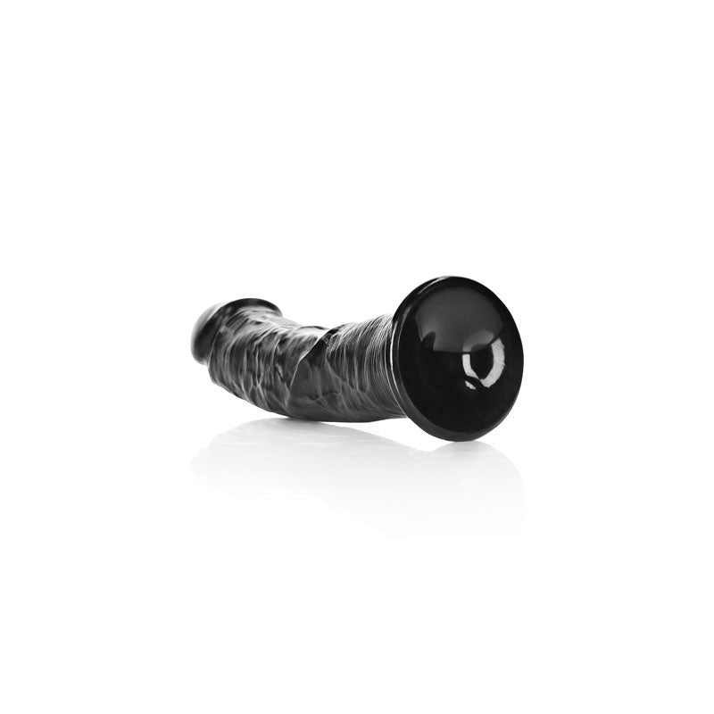 REALROCK Realistic Regular Curved Dildo with Suction Cup - 18 cm -  18 cm (7'') Dong