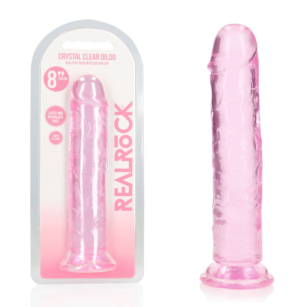 REALROCK 20 cm Straight Dildo -  -  20 cm (8'') Dong