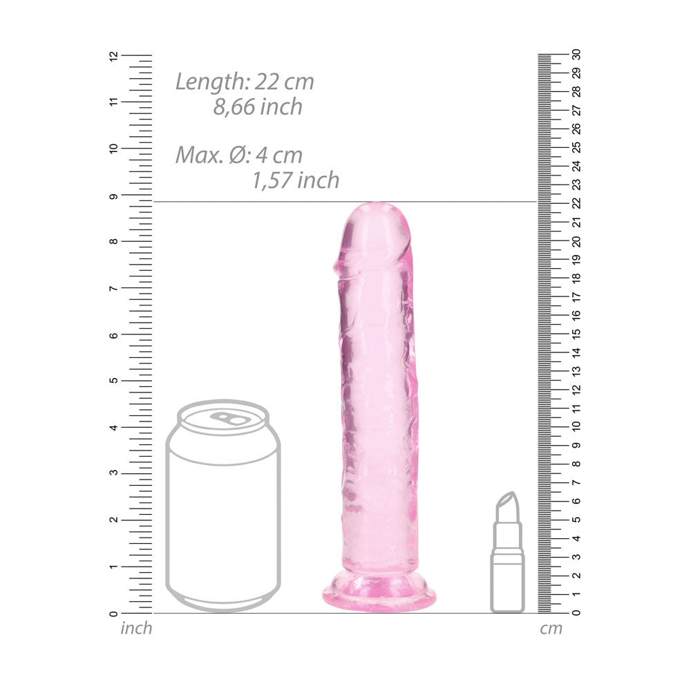 REALROCK 20 cm Straight Dildo -  -  20 cm (8'') Dong