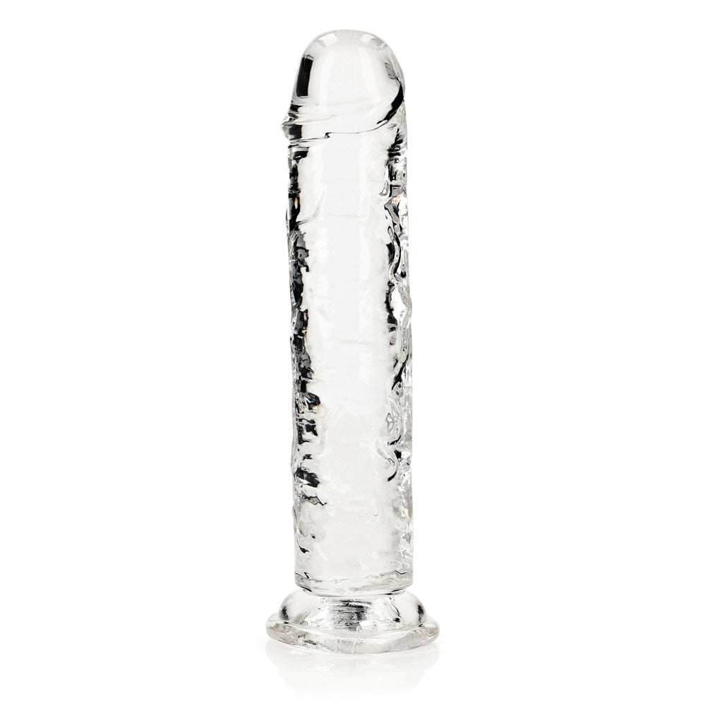 REALROCK 20 cm Straight Dildo - Transparent -  20 cm (8'') Dong