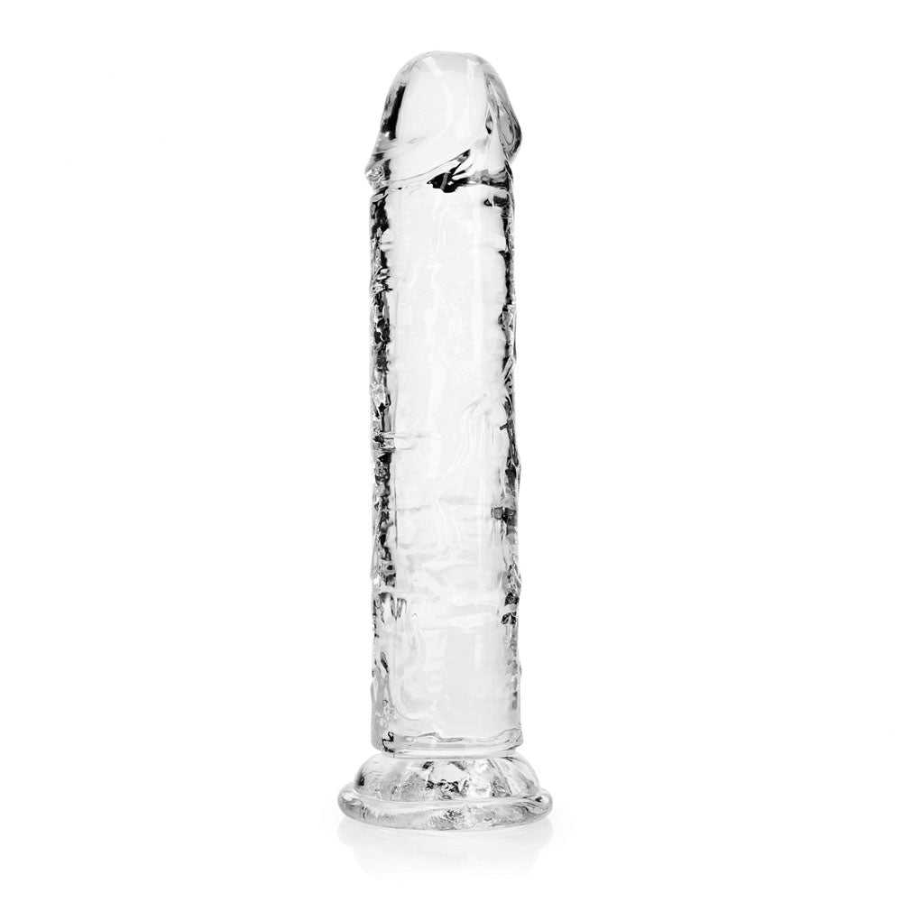 REALROCK 20 cm Straight Dildo - Transparent -  20 cm (8'') Dong