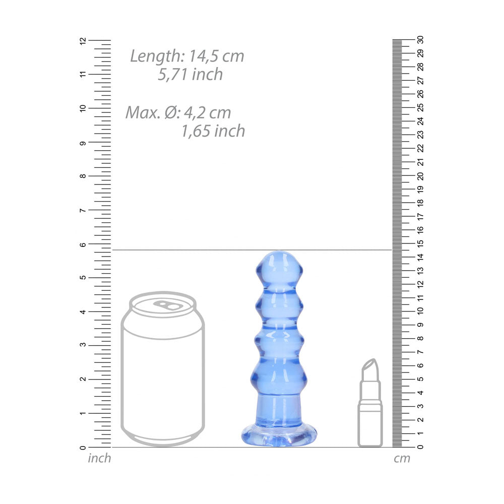 REALROCK 14 cm Curvy Anal Plug -  -  14 cm (4.5'') Butt Plug