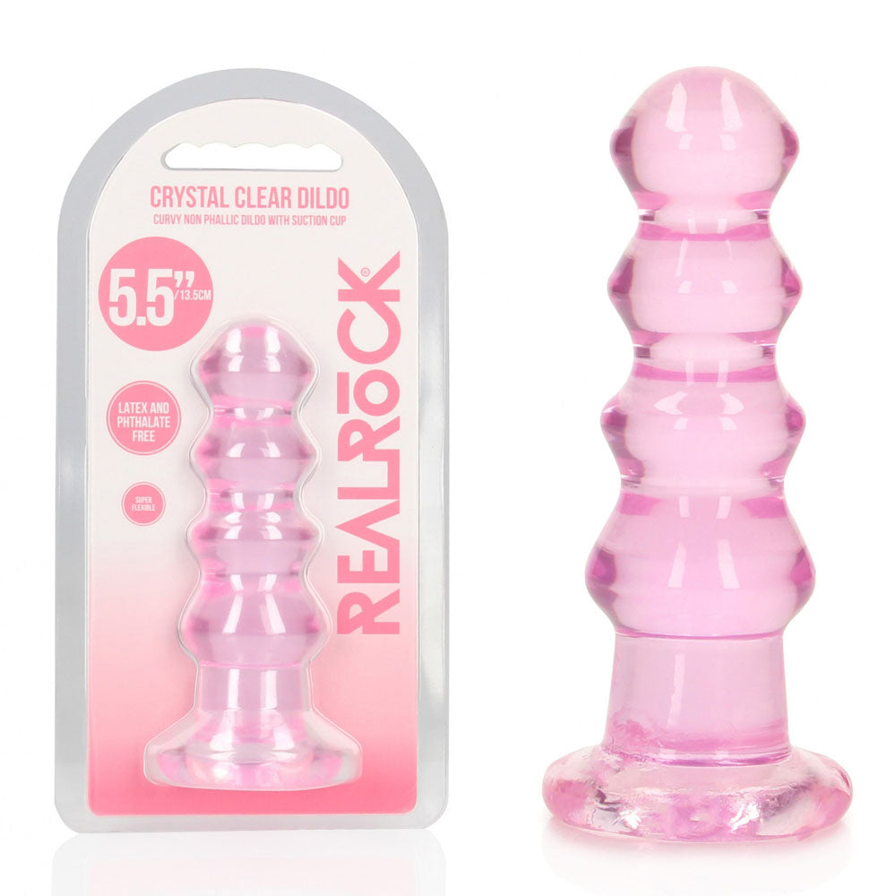 REALROCK 14 cm Curvy Anal Plug -  -  14 cm (4.5'') Butt Plug