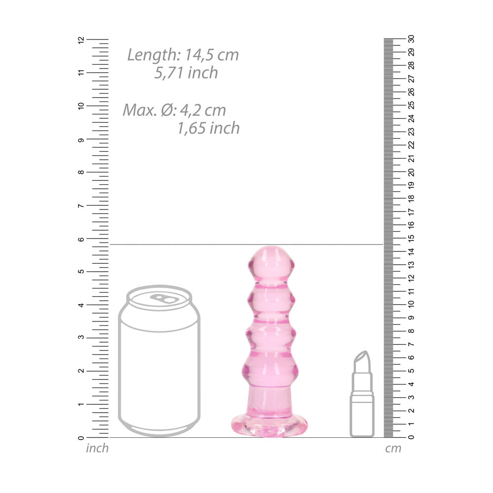 REALROCK 14 cm Curvy Anal Plug -  -  14 cm (4.5'') Butt Plug