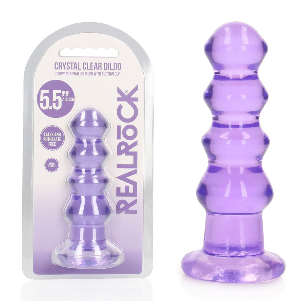 REALROCK 14 cm Curvy Anal Plug -  -  14 cm (4.5'') Butt Plug