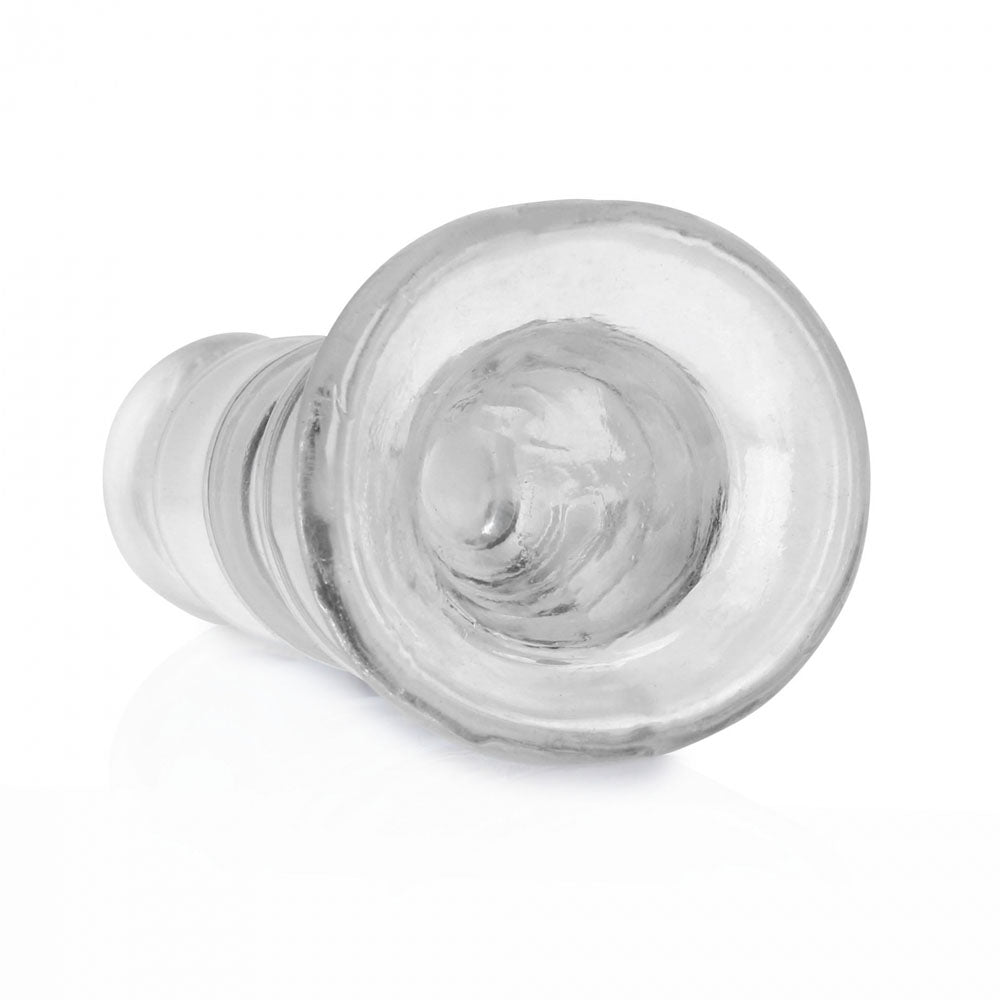 REALROCK 14 cm Curvy Anal Plug - Transparent -  14 cm (4.5'') Butt Plug