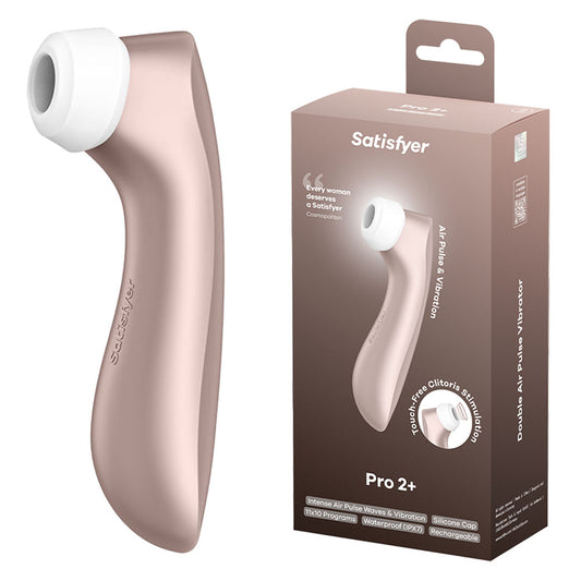 Satisfyer Pro 2+  -  Touch-Free USB-C Rechargeable Clitoral Stimulator with Vibration