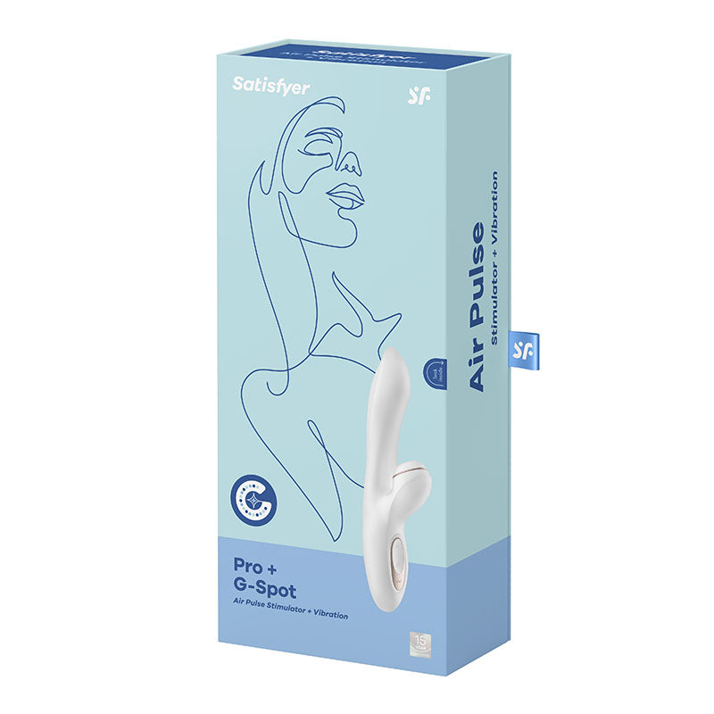 Satisfyer Pro + G-Spot -  -  22 cm USB Rechargeable Rabbit Vibrator with Touch-Free Clitoral Stimulator