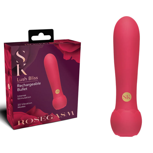 Secret Kisses ROSEGASM Lush Bliss Bullet -  10.8 cm USB Rechargeable Bullet
