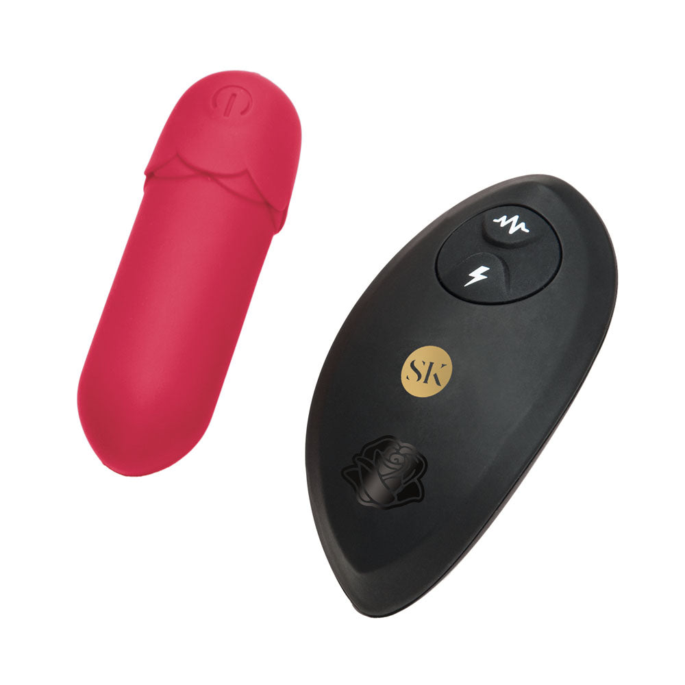 Secret Kisses ROSEGASM Petal Play Mini Bullet Vibe -  7.5 cm USB Rechargeable Bullet with Wireless Remote