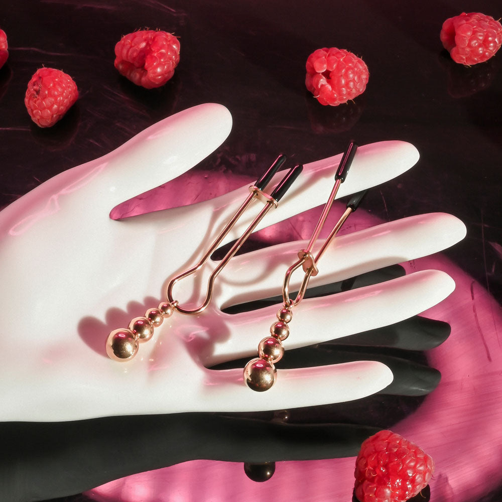 Selopa BEADED NIPPLE CLAMPS -  -  Nipple Clamps - Set of 2