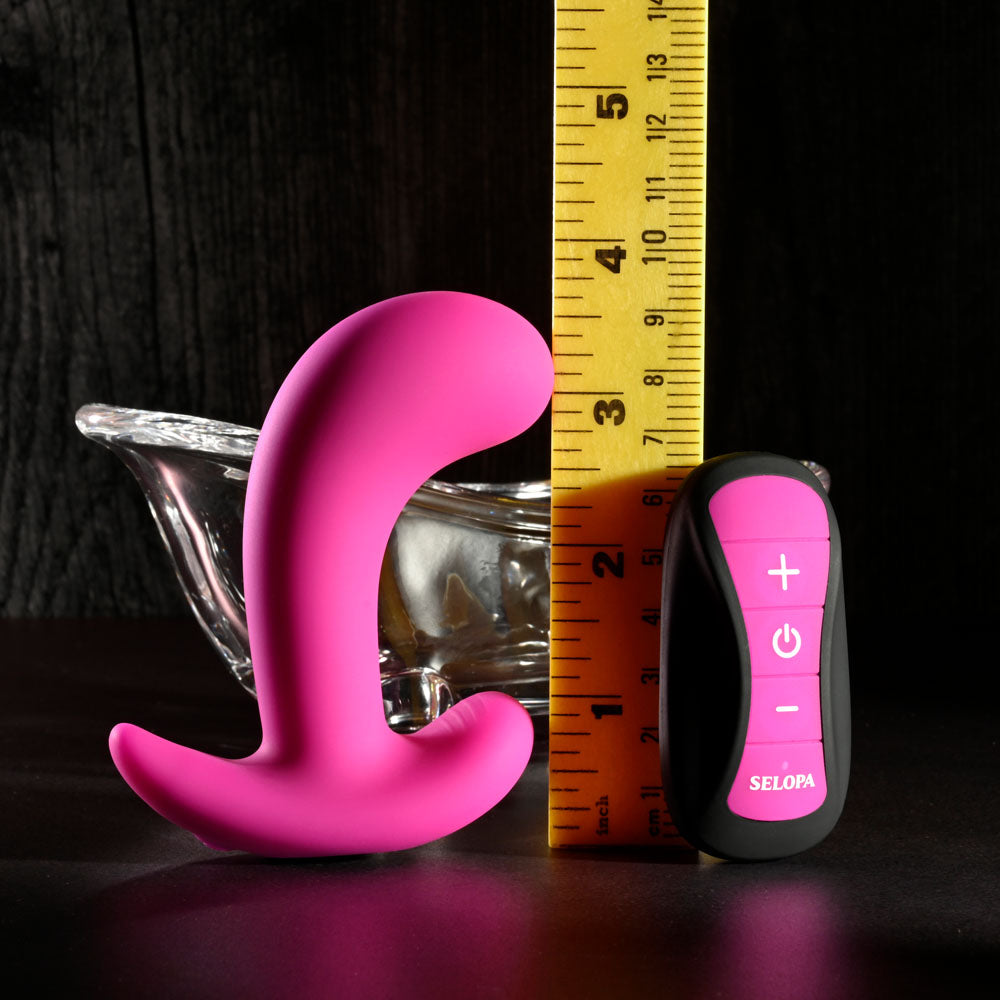 Selopa HOOKING UP -  9.5 cm USB Rechargeable Vibrator with Wireless Remote