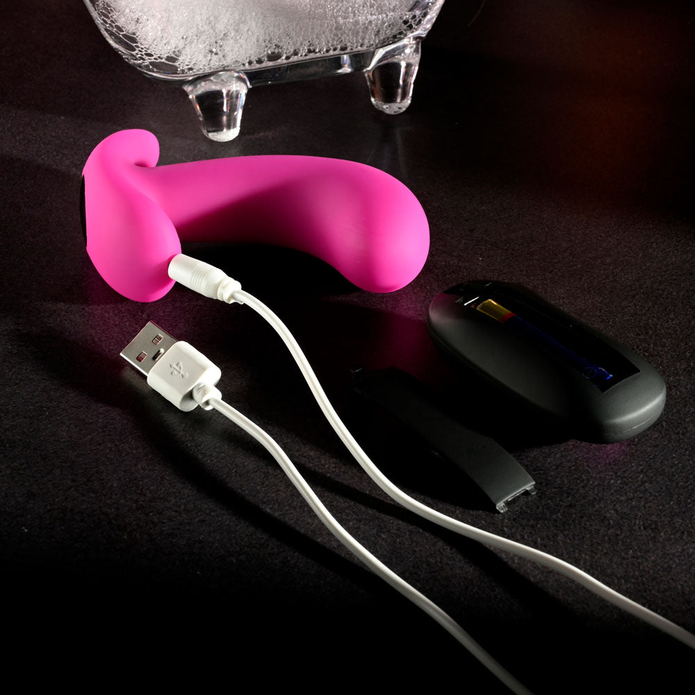 Selopa HOOKING UP -  9.5 cm USB Rechargeable Vibrator with Wireless Remote