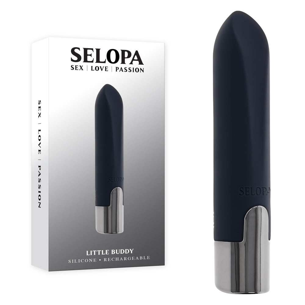 Selopa LITTLE BUDDY -  11.1 cm USB Rechargeable Vibrating Bullet