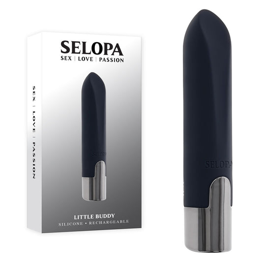 Selopa LITTLE BUDDY -  11.1 cm USB Rechargeable Vibrating Bullet