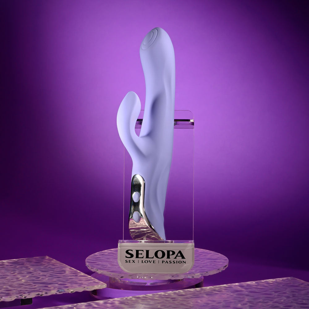 Evolved LAVENDER LOVE -  23.3 cm USB Rechargeable Rabbit Vibrator