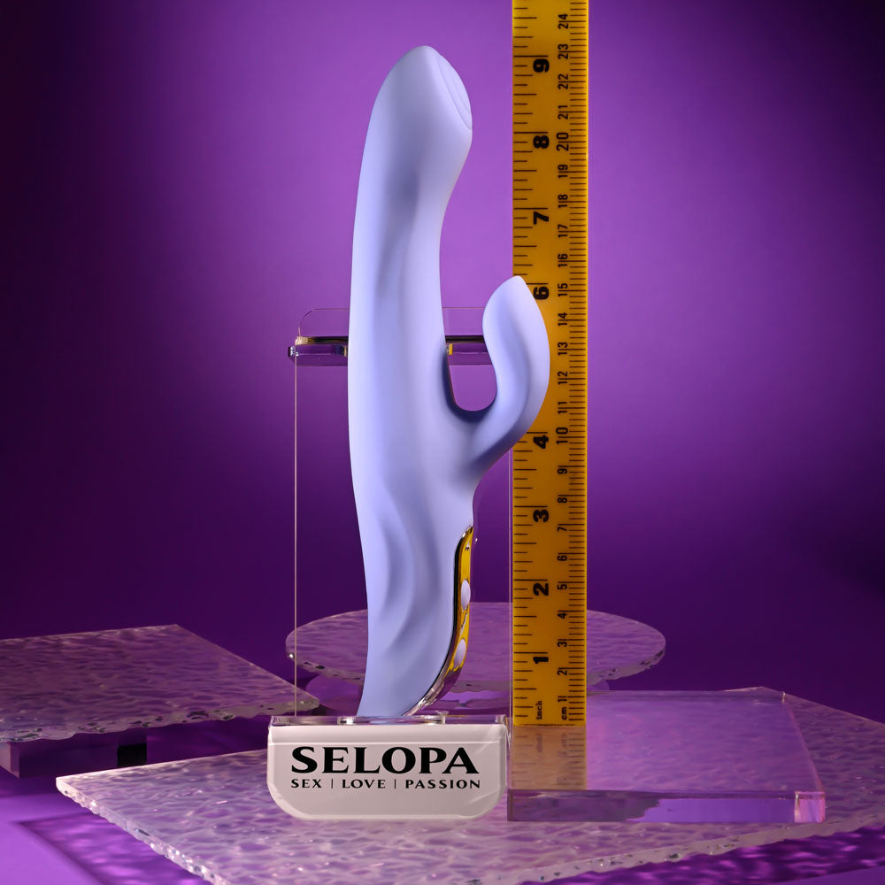 Evolved LAVENDER LOVE -  23.3 cm USB Rechargeable Rabbit Vibrator