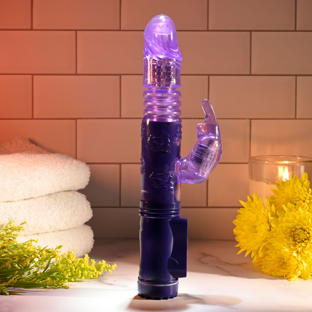 Selopa BUNNY THRUSTER -  24.8 cm Thrusting Rabbit Vibrator