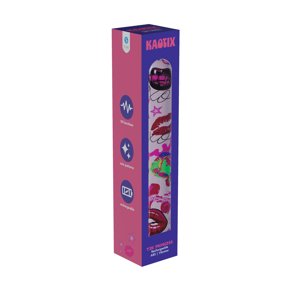 S-LINE Kaotix Y2K Princess - Powder  17.8 cm USB Rechargeable Vibrator
