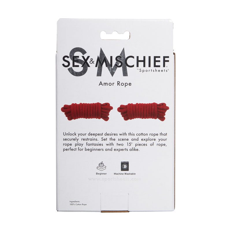 Sex & Mischief Amor Rope - 2  Bondage Ropes - 4.5 m Lengths
