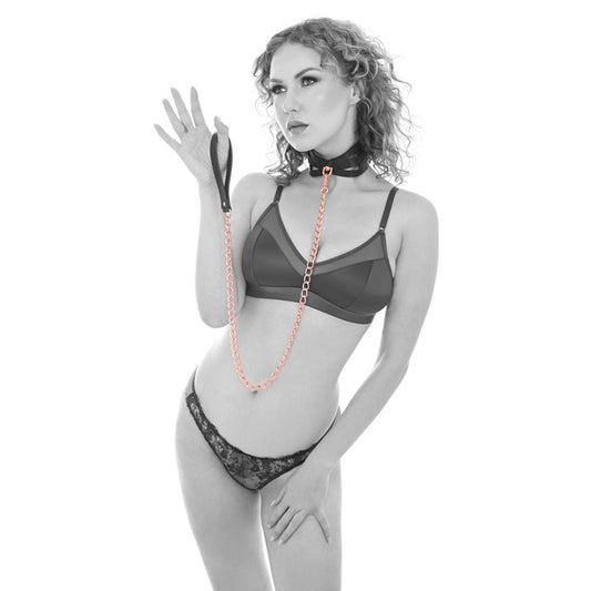 Sex & Mischief Brat Collar & Leash - /Black Restraint