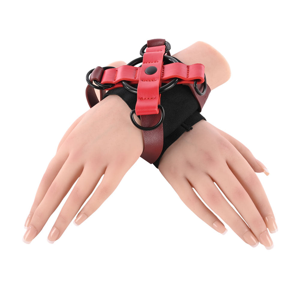 S&M Exs & Ohs Cross Cuffs - /Black Restraints