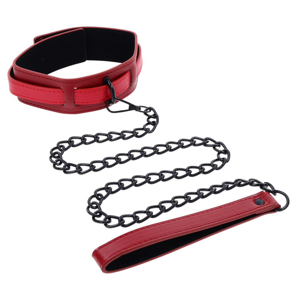 S&M Exs & Ohs Collar and Leash -  Neck Restraint