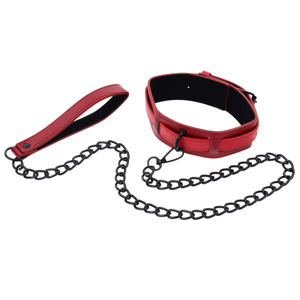 S&M Exs & Ohs Collar and Leash -  Neck Restraint