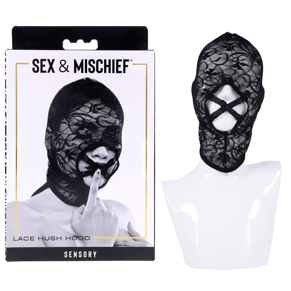 Sex & Mischief Lace Hush Hood -  Hood