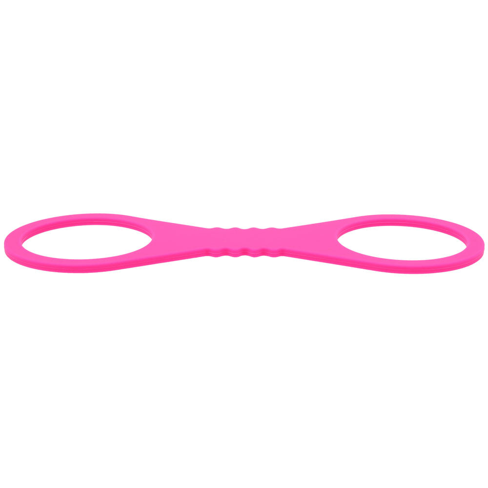 Sex & Mischief Large Hot  Silicone Cuffs - Hot  Large Restraints