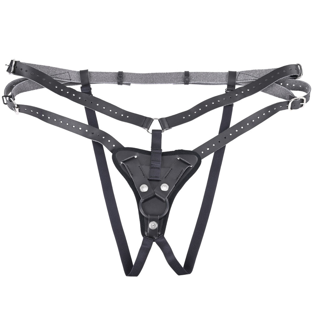 SPORTSHEETS Aurora High Waisted Strap On -  Adjustable Strap-On Harness (No Probe Included)