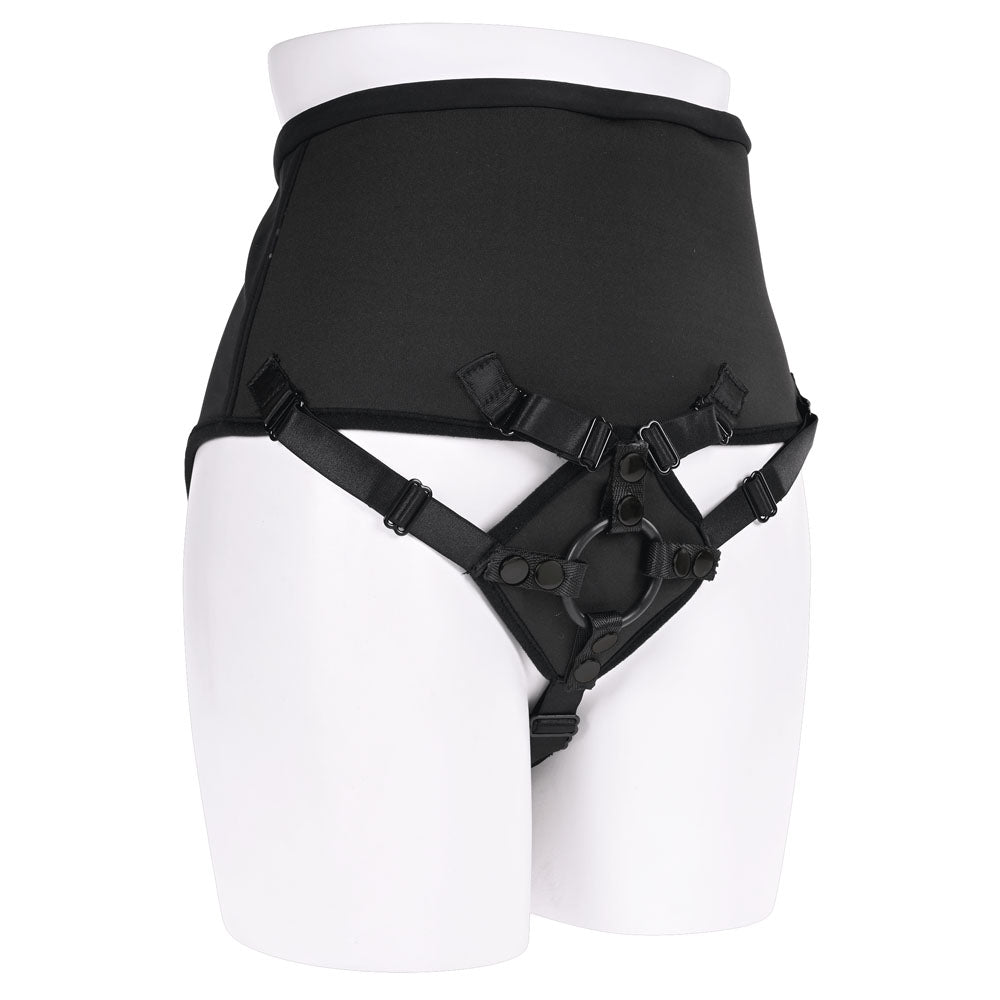 SPORTSHEETS High Waisted Corset Strap On -  Adjustable Strap-On Harness (No Probe Included)